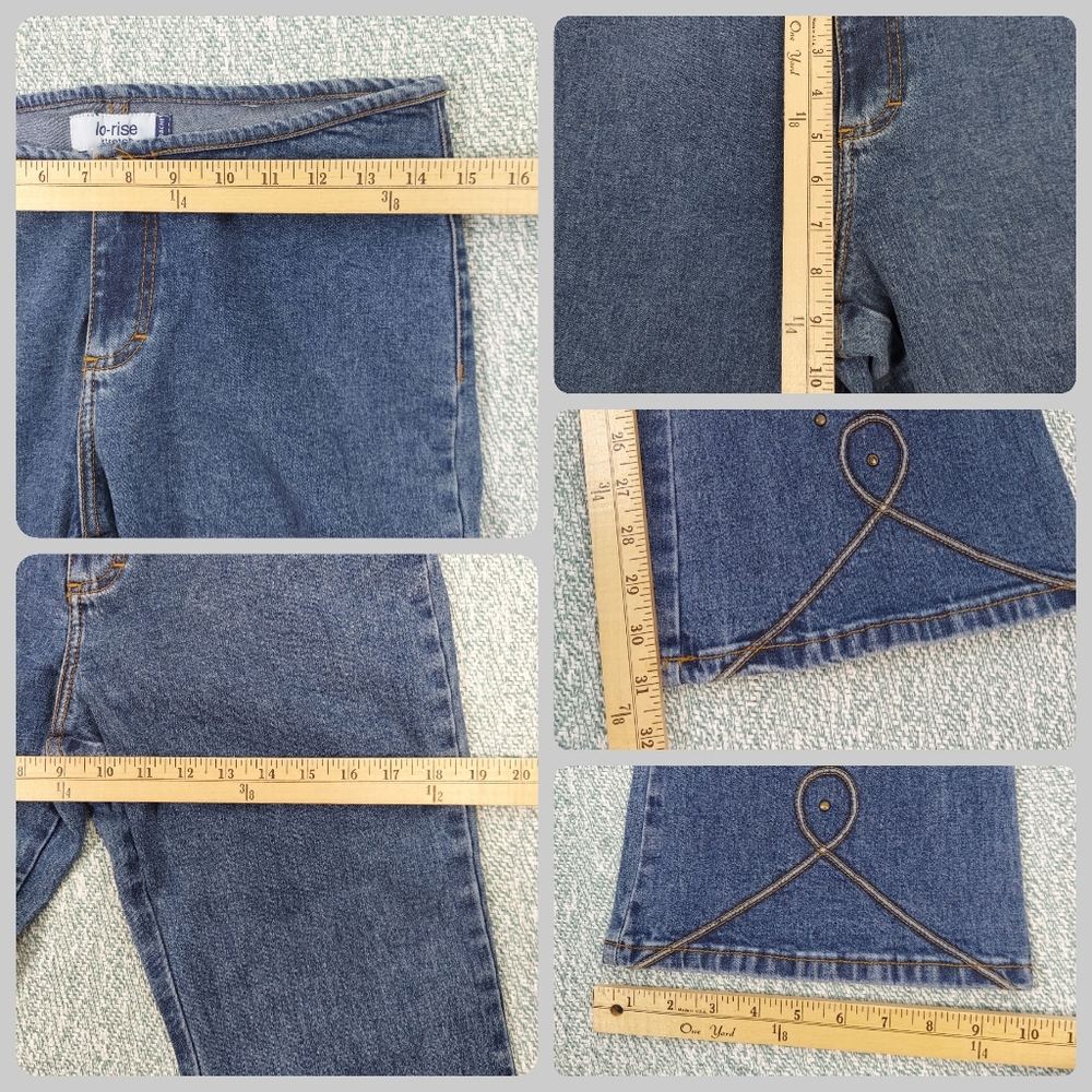 Vintage Jordache Flared Jeans With Decorative Stiching. - Picture 10 of 10